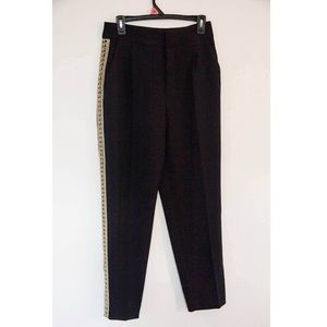 Zara Basic pants. With Gold brocade striped sides
